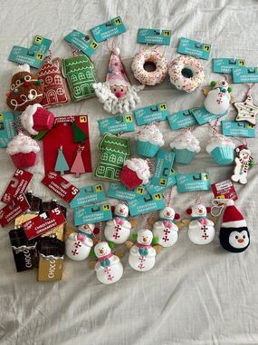 Holiday Style Set of 28 Christmas Ornaments NEW MSRP $48